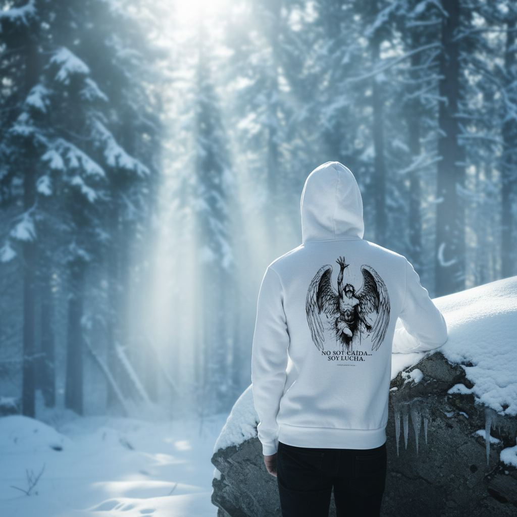 Buzo “No Soy Caída… Soy Lucha” – Edición Ángel del Invierno