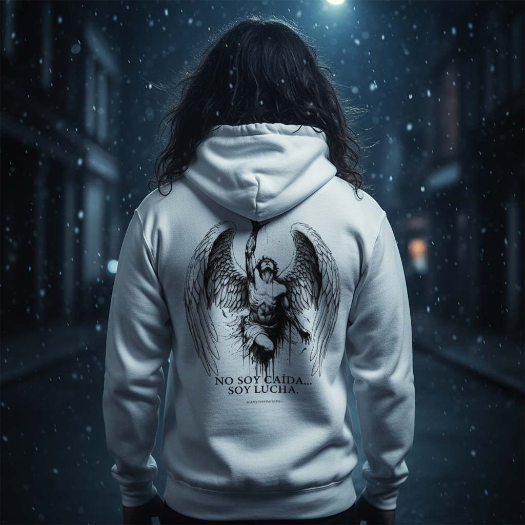 Buzo “No Soy Caída… Soy Lucha” – Edición Ángel del Invierno