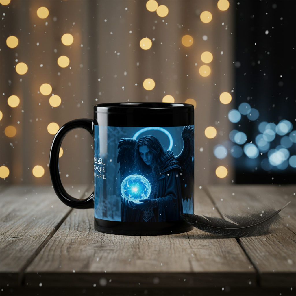 Taza “El Ángel del Invierno Eterno” — Edición Black Winter