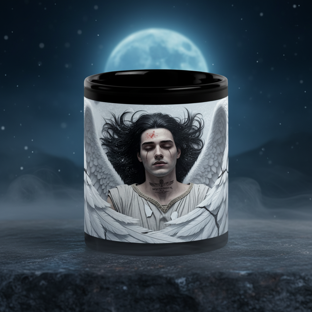 Taza: "Alas Sin Cielo" — Edición Black Winter Rock