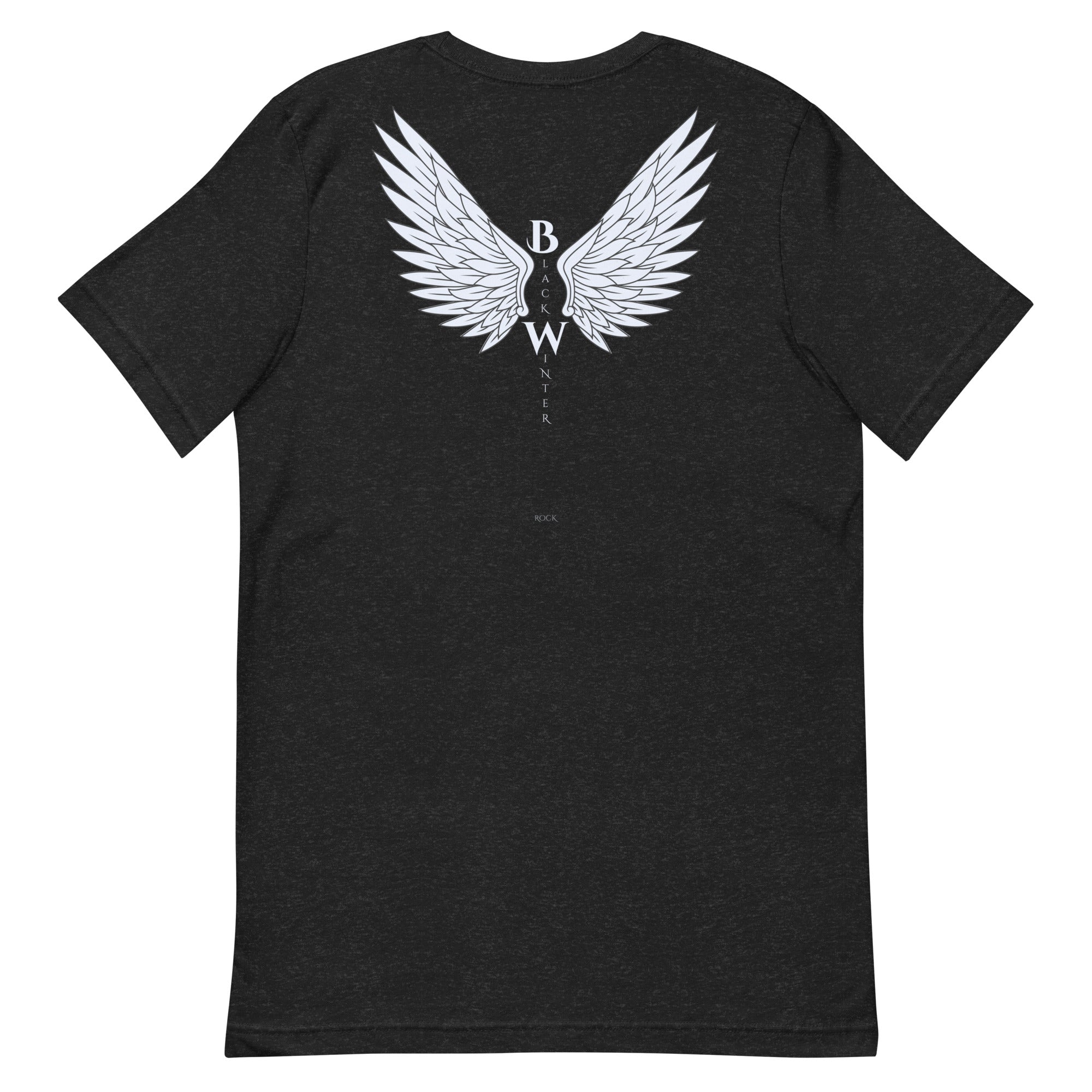 Camiseta Negra “Alas del Invierno” – Black Winter Rock - Black Winter Shop