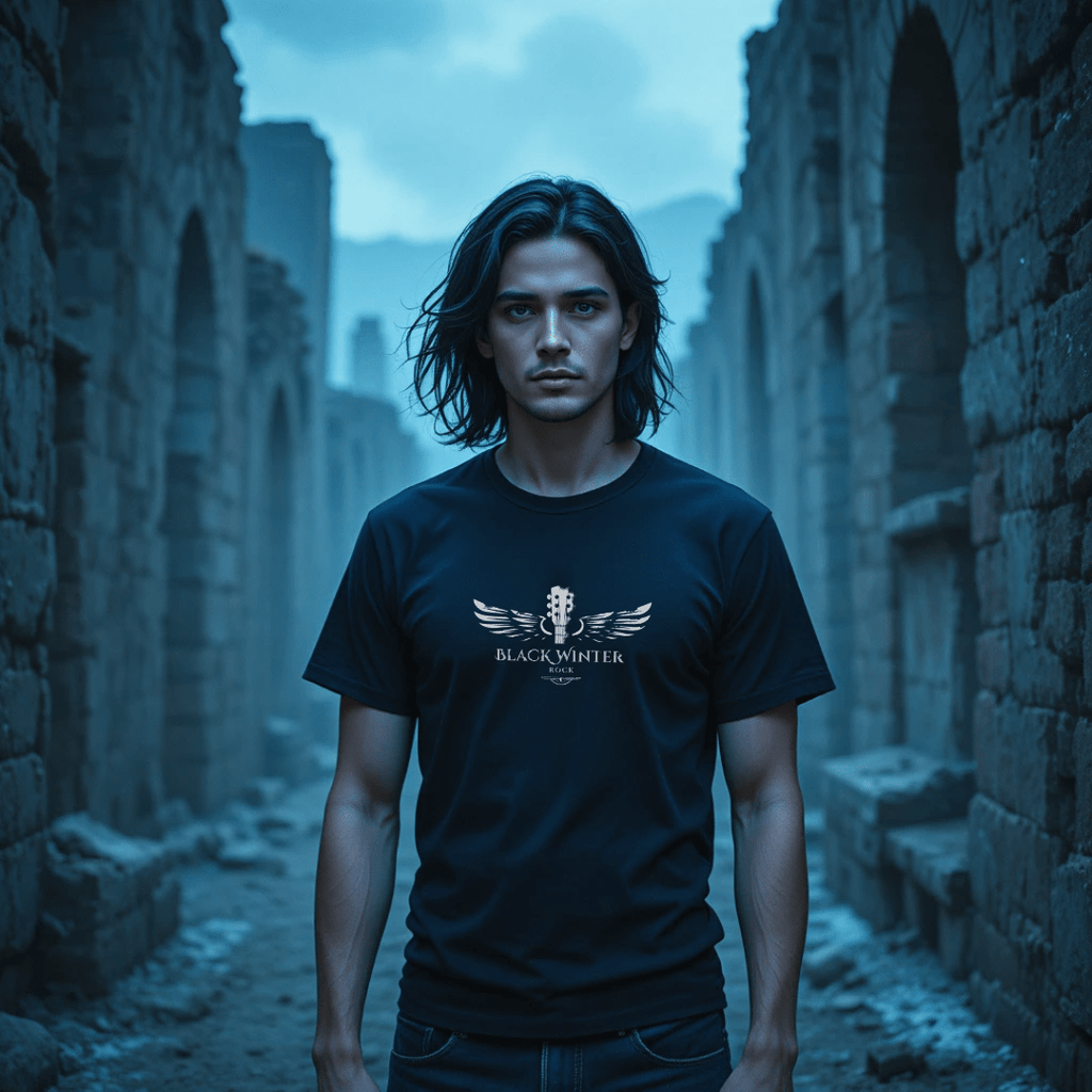 Camiseta Oficial “Símbolo BW” – Black Winter Rock - Black Winter Shop