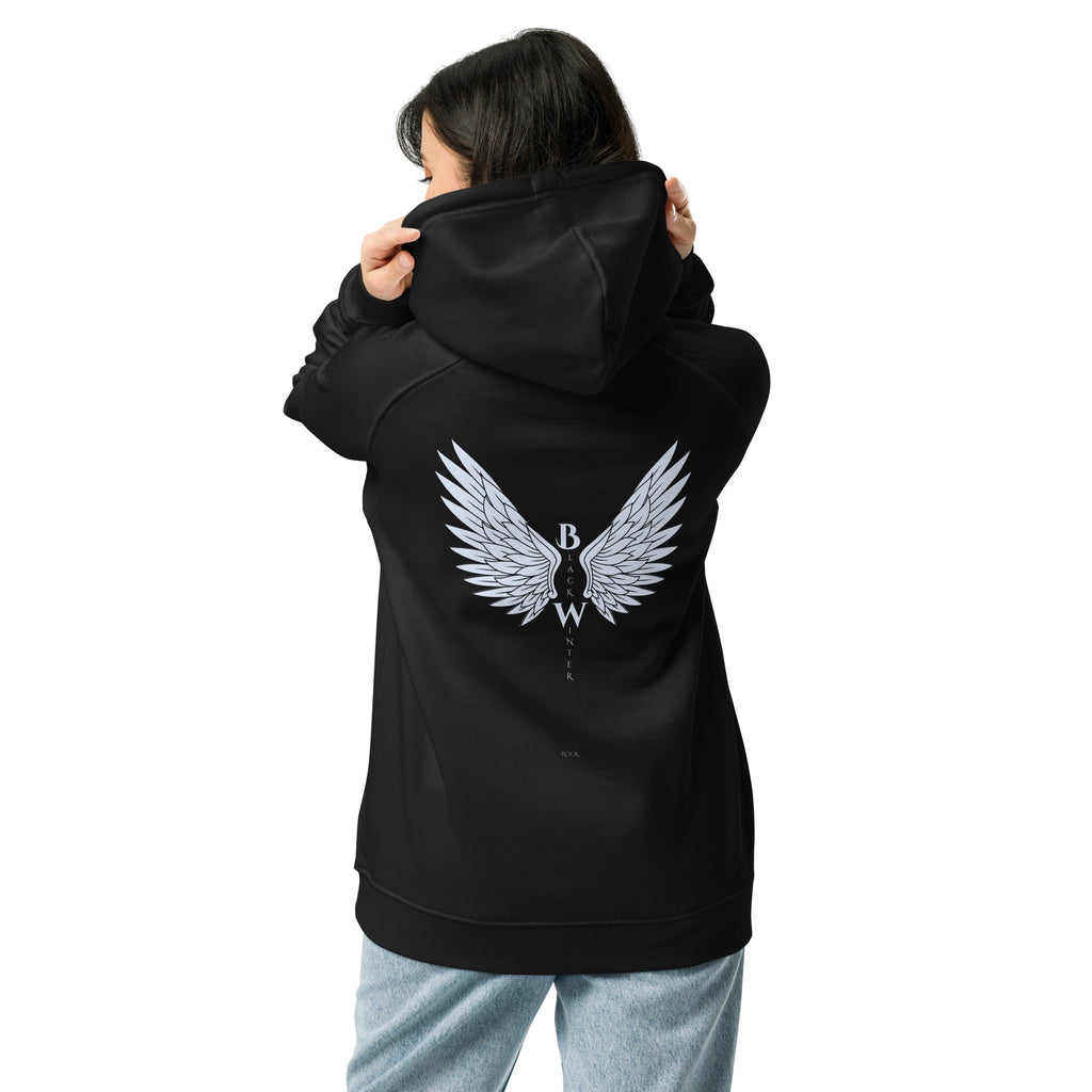 Sudadera con capucha “Alas del Invierno” – Black Winter Rock - Black Winter Shop
