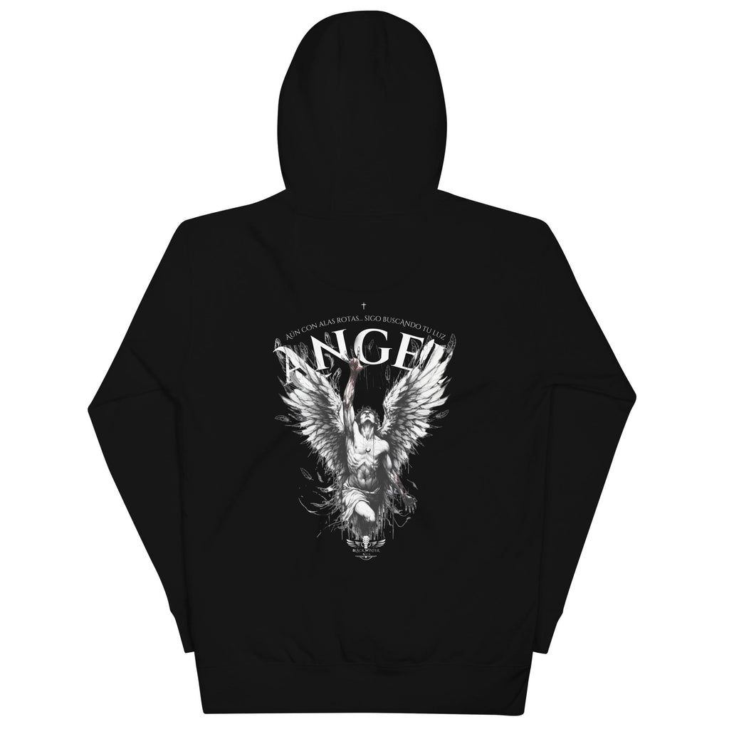 Sudadera Negra “Angel Caído” – Black Winter Rock Edición Limitada - Black Winter Shop
