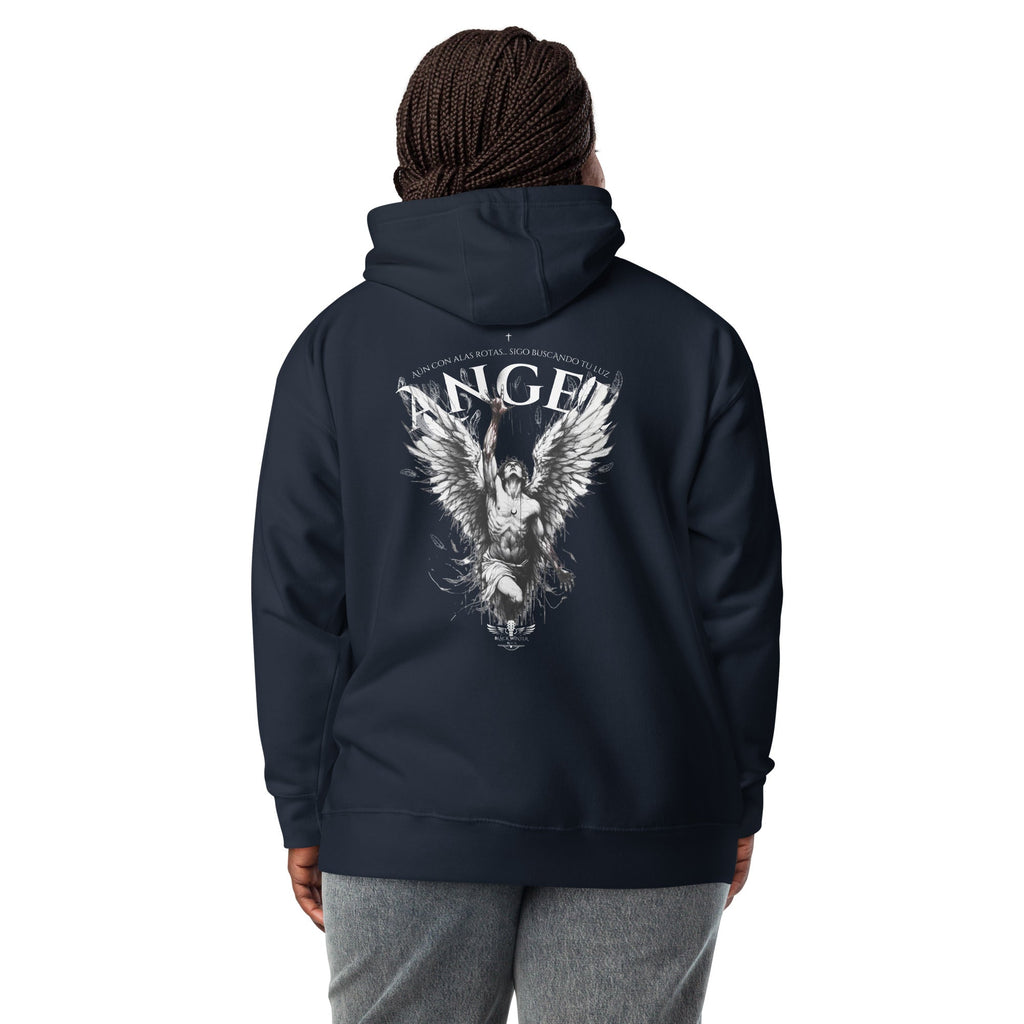 Sudadera Negra “Angel Caído” – Black Winter Rock Edición Limitada - Black Winter Shop