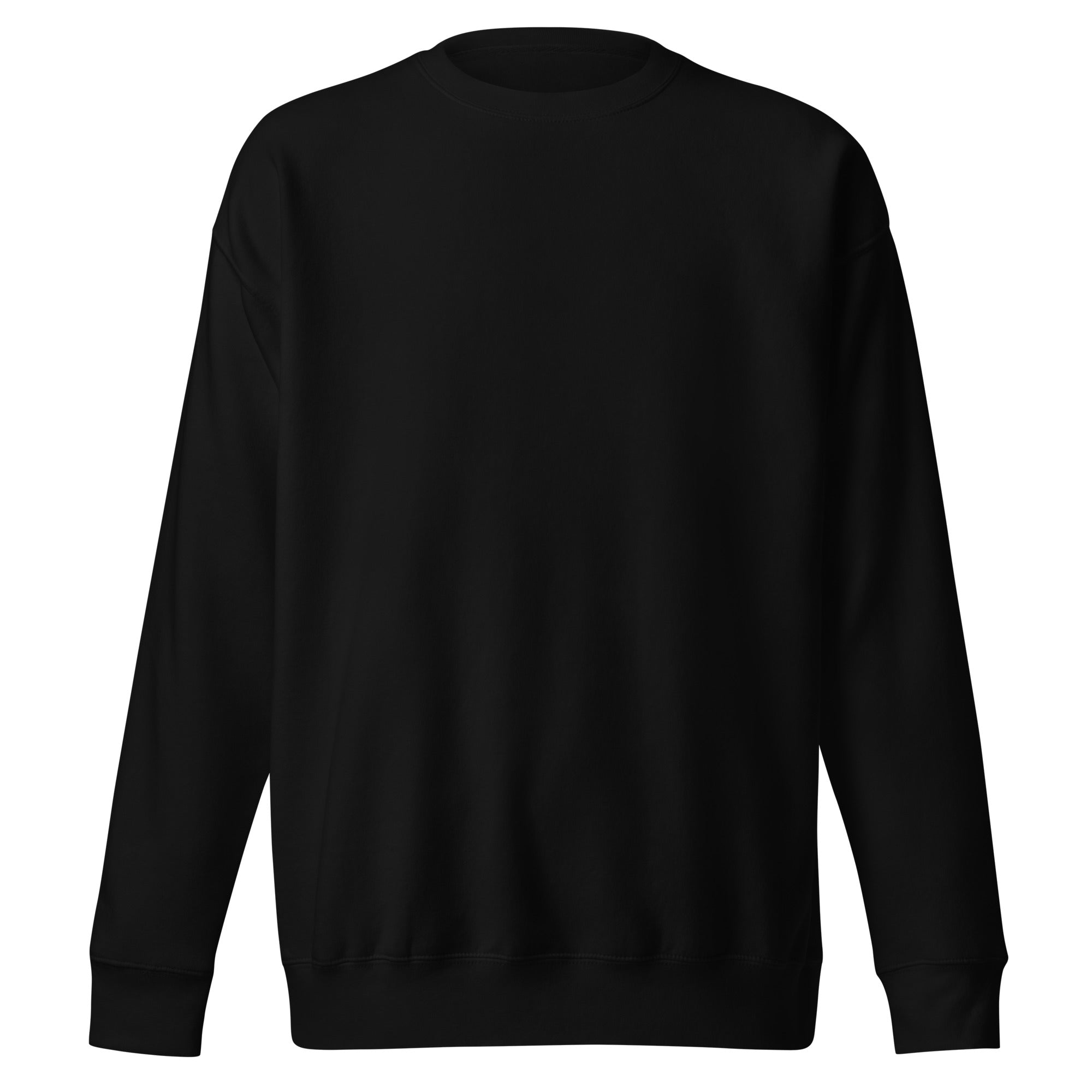 Sudadera Negra sin capucha “Emblema BW” – Black Winter Rock Oficial - Black Winter Shop