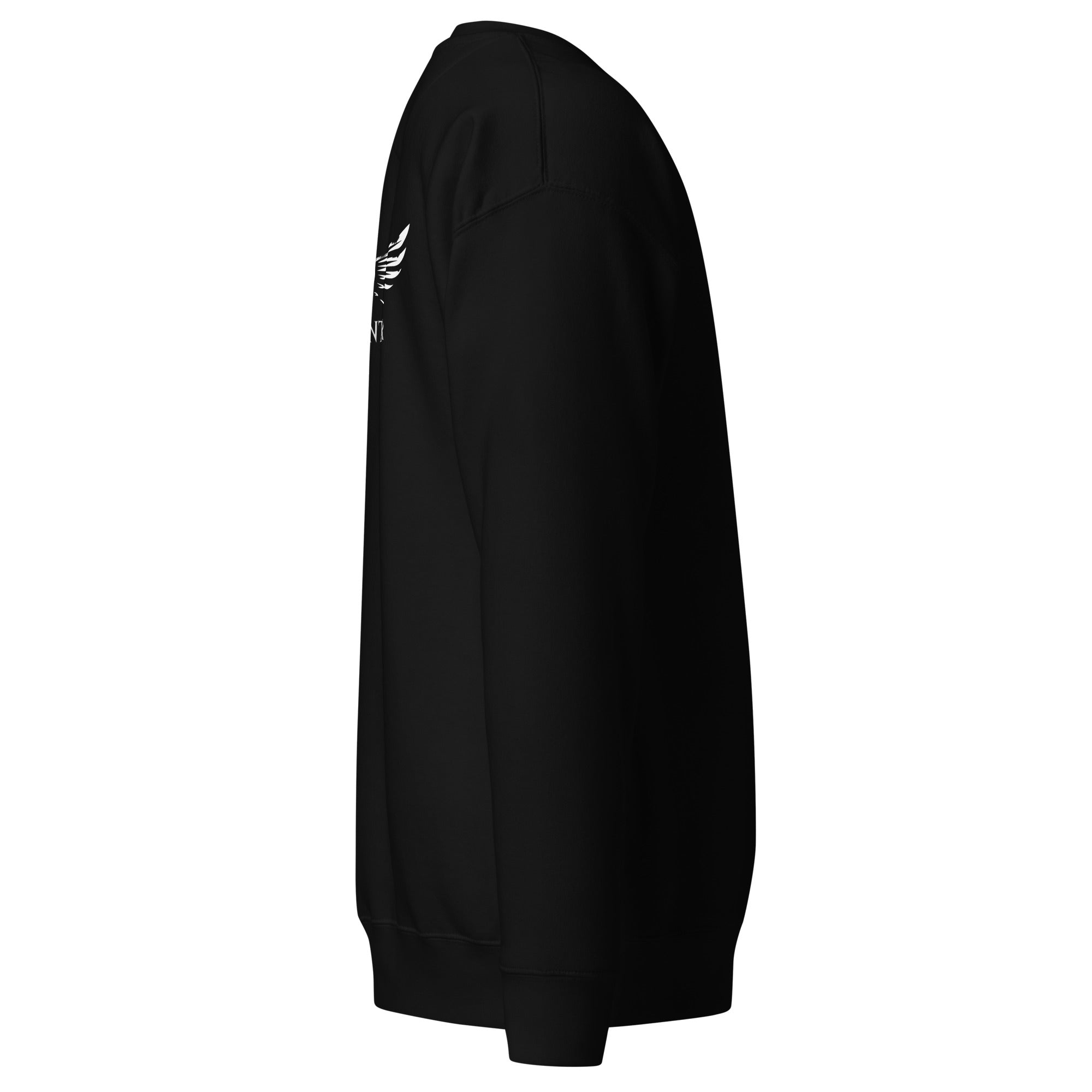 Sudadera Negra sin capucha “Emblema BW” – Black Winter Rock Oficial - Black Winter Shop