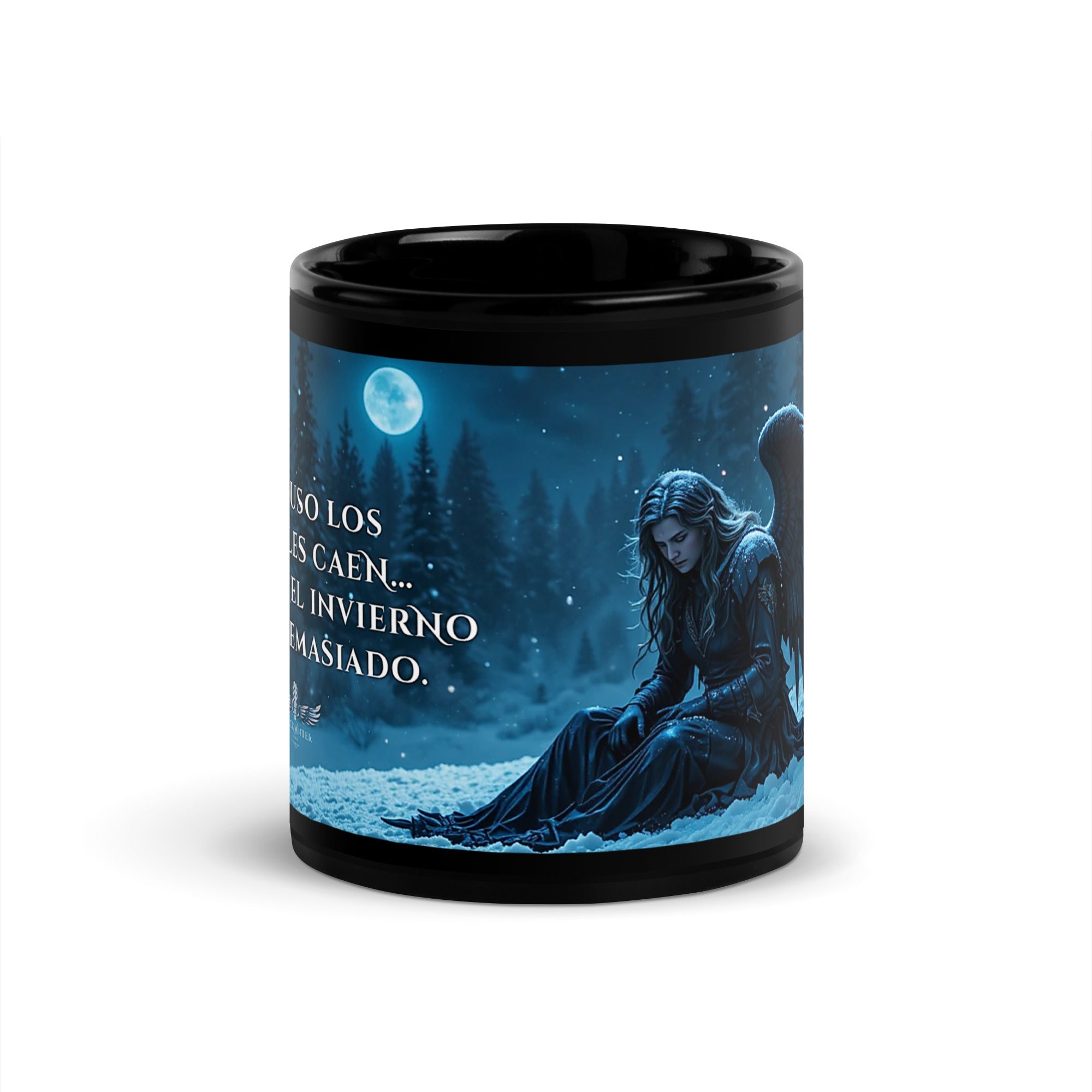 Taza “El Ángel que También se Cansa” – Navidad Oscura Black Winter - Black Winter Shop
