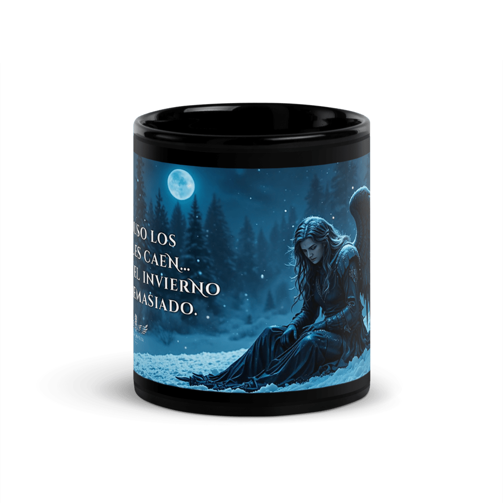 Taza “El Ángel que También se Cansa” – Navidad Oscura Black Winter - Black Winter Shop