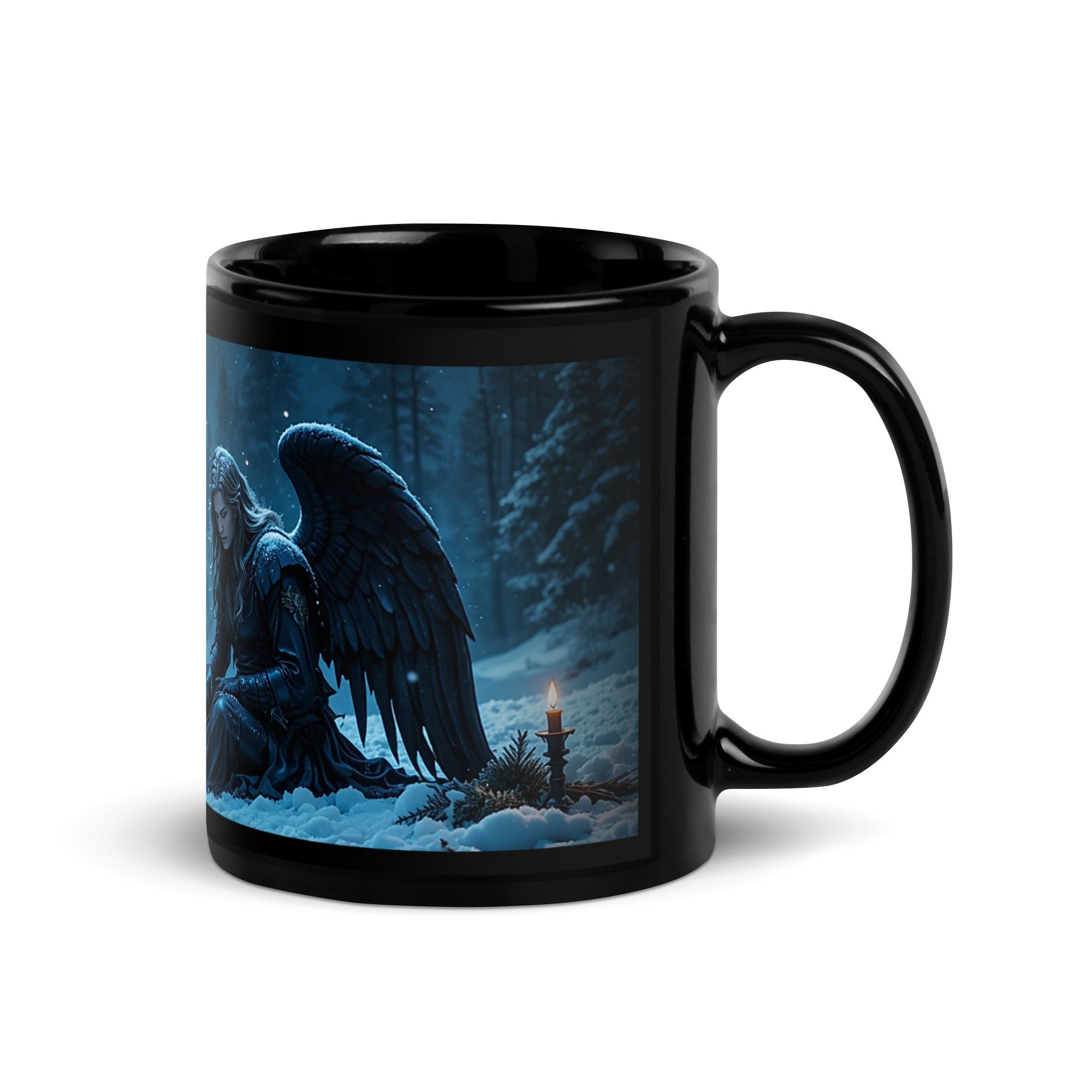 Taza “El Ángel que También se Cansa” – Navidad Oscura Black Winter - Black Winter Shop