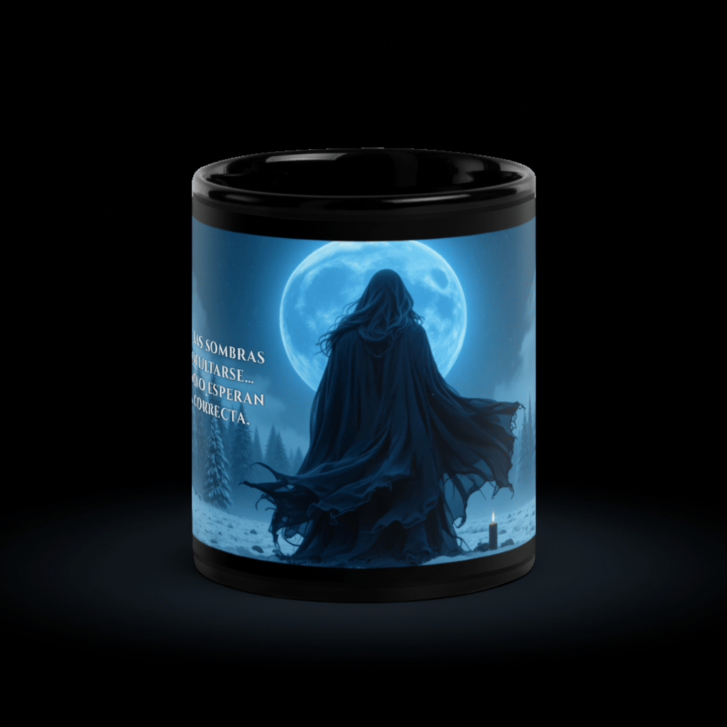 Taza: La Bruja Que Esperaba a la Luna Correcta – Edición Black Winter - Black Winter Shop